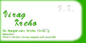 virag krcho business card